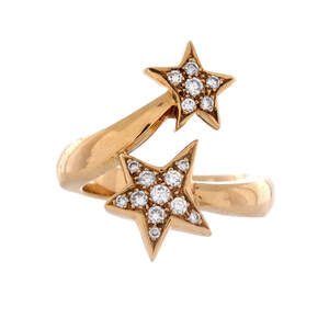 Chanel Comete Ring 18K Yellow Gold and Diamonds